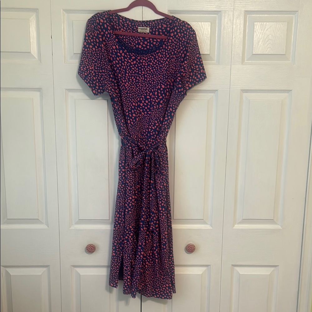 Sugarhill Brighton Dot Print Jersey Knit Midi Dress